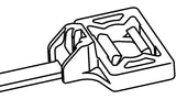HellermannTyton 157-00226 | Stud Mount Lateral Cable Tie, Stud Diameter .2", 50lbs, 6.0" Long, PA66HS, Black, 500/pkg