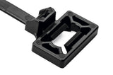 HellermannTyton 157-00226 | Stud Mount Lateral Cable Tie, Stud Diameter .2", 50lbs, 6.0" Long, PA66HS, Black, 500/pkg