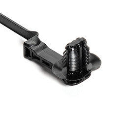 HellermannTyton 157-00247 | 1-Pc Cable Tie/Fir Tree Mount With Disc, 9"L, 6.2 - 13.0 Mm, Pa66Hirhsuv, Black, 1000/Pkg