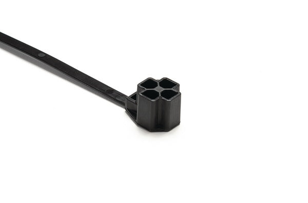 HellermannTyton 157-00290 | M8 Stud Mount Tie, 7.5" Tie, 80lb Tensile Strength, PA66HIRHS, Black, 3000/pkg