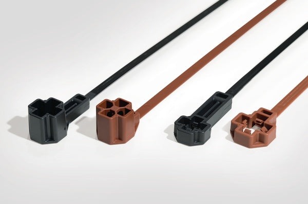 HellermannTyton 157-00292 | M12 Stud Mount Tie, 7.5" Tie, 80lb Tensile Strength, PA66HIRHS, Black, 3000/pkg