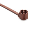 HellermannTyton 157-00293 | M8 Stud Mount Tie, 7.5" Tie, 80lb Tensile Strength, PA46, Brown, 3000/pkg