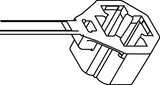 HellermannTyton 157-00294 | M10 Stud Mount Tie, 7.5" Tie, 80lb Tensile Strength, PA46, Brown, 2000/pkg