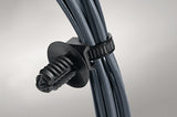 HellermannTyton 157-00302 | 1-Piece Cable Tie/Fir Tree Mount with Disc, 6.5"L, 6.3-7.0 mm Mounting Hole, PA66HIRHSUV, Black, 4000/pkg
