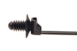 HellermannTyton 157-00302 | 1-Piece Cable Tie/Fir Tree Mount with Disc, 6.5"L, 6.3-7.0 mm Mounting Hole, PA66HIRHSUV, Black, 4000/pkg