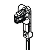 HellermannTyton 157-00323 | 1-Piece Cable Tie/Fir Tree Mount with Disc, 9"L, 6.2 - 13.0 mm, PA66HIRHS, Black, 500/ctn
