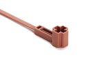 HellermannTyton 157-00326 | Offset M5/M6 Stud Mount Tie, 7.5" Tie, 50lb Tensile Strength, PA46, Brown, 2000/pkg