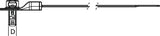 HellermannTyton 157-00329 | Blind Hole Mount Cable Tie, Offset, 8"L, 0.25" Thread/Non-Thread Hole, 50Lb, Pa66Hs, Black, 500/Bg