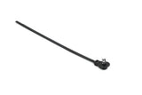 HellermannTyton 157-00329 | Blind Hole Mount Cable Tie, Offset, 8"L, 0.25" Thread/Non-Thread Hole, 50Lb, Pa66Hs, Black, 500/Bg