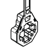 HellermannTyton 157-00342 | Low Profile M10 Stud Mount Tie, 7.5" Tie, 80Lb Tensile Strength, Pa66Hirhsuv, Black, 2500/Pkg