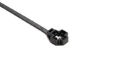 HellermannTyton 157-00342 | Low Profile M10 Stud Mount Tie, 7.5" Tie, 80Lb Tensile Strength, Pa66Hirhsuv, Black, 2500/Pkg