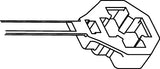 HellermannTyton 157-00344 | Low-Profile M12 Stud Mount Tie, 7.5" Tie, 80lb Tensile Strength, PA66HIRHS, Black, 3000/pkg