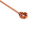 HellermannTyton 157-00345 | Low-Profile M12 Stud Mount Tie, 7.5" Tie, 80lb Tensile Strength, PA46, Brown, 3000/pkg