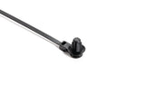 HellermannTyton 157-00350 | 1-Piece Cable Tie/Offset Fir Tree with Disc, B Series, 12.5mm Offset, 50mm Max Bundle, PA66HIRHSUV, Black, 3000/ctn