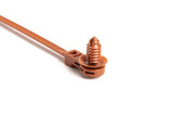 HellermannTyton 157-00360 | 1-Piece Cable Tie/Fir Tree Mount with Disc, 12.5mm Offset, 8.5"L, 6.1-7mm Hole, PA46, Brown, 4000/ctn