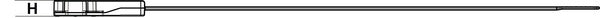 HellermannTyton 157-00362 | Offset Low-Profile M8 Stud Mount Tie, 7.5" Tie, 50lb Tensile Strength, PA66HIRHS, Black, 3000/pkg
