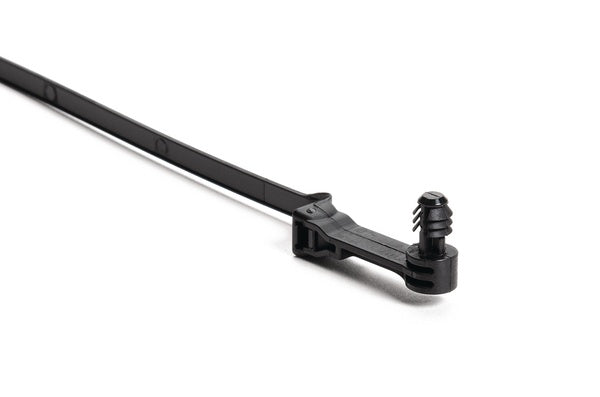 HellermannTyton 157-00421 | Series 6 Solar Fir Tree Fastener, 50lb Tensile Strength, HIRHUSV, Black, 1000/bag