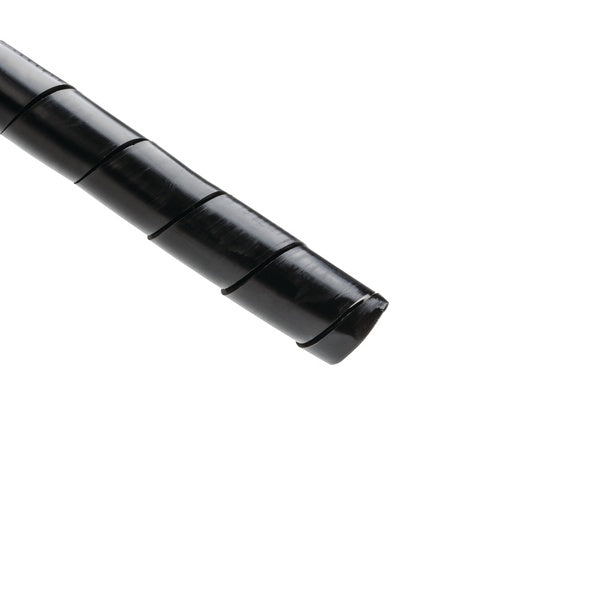 HellermannTyton 161-05084 | Spiralwrap Protective Sheathing, 1" Diameter, Pe-Fr, Black, 100 Ft/Roll