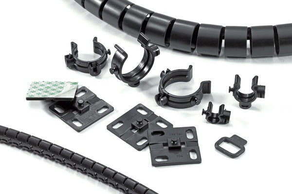 HellermannTyton 161-64002 | Helawrap, Accessory Clip, Hwclip08, 5/16" Dia, Pa66Hirhs, Black, 50/Pkg