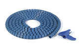 HellermannTyton 161-66200 | Helawrap Metal-Content, HWPPMC21, .83" Dia, PP/SS, Blue, 82 ft/roll