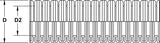 HellermannTyton 166-11812 | Helaguard Non-Metallic Conduit, Double Slit, Std Wt, 1.25" Dia, Nylon Pa6, Black, 82 Ft/Std. Reel