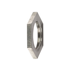 HellermannTyton 166-50172 | Helaguard Metal Locknuts, Metric Thread, 25Mm, Nickel Plated Brass, Silver, 10/Pkg