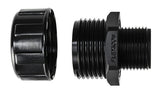 HellermannTyton 166-90133 | Helaguard Non-Metallic Ip65 Fitting, Straight, Npt Thread, 0.38" Dia, Pa66, Black, 10/Pkg