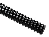 HellermannTyton 166-90221 | HelaGuard SR PVC Tubing, Smooth Bore, Spiral Cover, Std Wt, 0.50" Dia, Bk, 100 ft/Std. Reel
