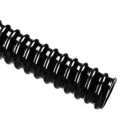 HellermannTyton 166-90222 | HelaGuard SR PVC Tubing, Smooth Bore, Spiral Cover, Std Wt, 0.75" Dia, Bk, 100 ft/Std. Reel