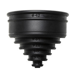 HellermannTyton 166-90237 | HelaGuard REC Conduit End Cap, 0.75" Dia, Flexible Rubber, Black, 10/pkg