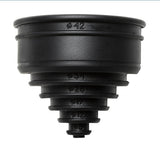 HellermannTyton 166-90237 | HelaGuard REC Conduit End Cap, 0.75" Dia, Flexible Rubber, Black, 10/pkg