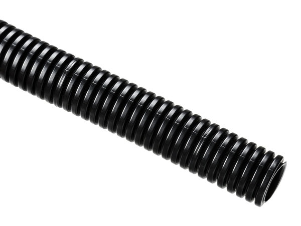 HellermannTyton 166-90268 | Helaguard Non-Metallic Conduit, Std. Weight, 1.25" Dia, Nylon Pa12 Slit, Black, 50 Ft/Std. Reel