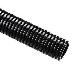 HellermannTyton 166-90291 | HelaGuard Non-Metallic Conduit, Std. Weight, 0.75" Dia., Fine Pitch, Nylon PA6, Black, 164ft/reel