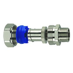 HellermannTyton 166-90364 | Metallic IP68 Compression Fitting, Straight Brass Swivel, 1"NPT, 1.0" (32mm) Dia,NPB Metal,2/pkg