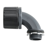 HellermannTyton 166-90788 | Helaguard Nm Ultra Ip68 Fitting, 90-Degree Elbow, 0.75" Npt Thread, 0.75" Dia., Pa66, Black, 1/Pkg