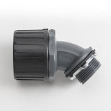 HellermannTyton 166-90792 | Helaguard Nm Ultra Ip68 Fitting, 45-Degree Elbow, 0.75" Npt Thread, 0.75" Dia., Pa66, Black, 1/Pkg