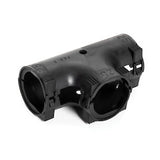 HellermannTyton 167-00206 | Hinged Convoluted Loom Tubing T-Fitting, L- 1.0" x C- 1.0" x R- 1.0", PP, Black, 132/pkg