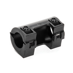 HellermannTyton 167-00223 | Hinged Convoluted Tubing Breakout Fitting, L- 0.38" x R- 0.38", PP, Black, 2000/pkg