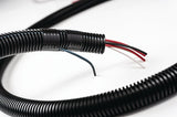 HellermannTyton 169-60019 | Convoluted Tubing, Slit, .5" Dia, PA6, Black with Gray Stripe, 100 ft/pkg