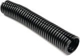 HellermannTyton 169-60019 | Convoluted Tubing, Slit, .5" Dia, PA6, Black with Gray Stripe, 100 ft/pkg