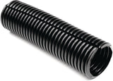 HellermannTyton 169-60021 | Convoluted Tubing, Slit, 1" Dia, Pa6, Black With Gray Stripe, 50 Ft/Box