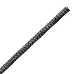 HellermannTyton 170-03000 | Braided Sleeving, Expandable, .25" Dia, PET, Black, 200 ft/reel