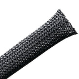 HellermannTyton 170-03013 | Braided Sleeving, Expandable, Fray Resistant, 0.75" Dia, Pet, Black, 75 Ft/Reel
