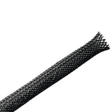 HellermannTyton 170-03035 | Braided Sleeving, Expandable, Fray Resistant, 0.25" Dia, Pet, Black, 100 Ft/Reel