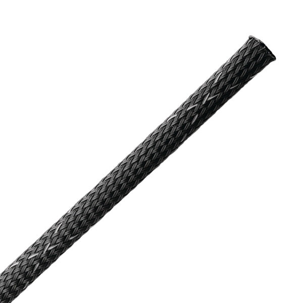 HellermannTyton 170-03036 | Braided Sleeving, Expandable, Fray Resistant, Flame Retardant, 0.25" Dia, Pet, Bk,100 Ft/Reel