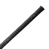 HellermannTyton 170-03036 | Braided Sleeving, Expandable, Fray Resistant, Flame Retardant, 0.25" Dia, Pet, Bk,100 Ft/Reel