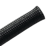 HellermannTyton 170-03051 | Braided Sleeving, Resin Coated Fiberglass, 0.5" Dia, Gf, Black, 200 Ft/Bulk Reel
