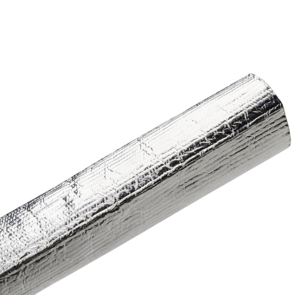 HellermannTyton 170-03064 | Braided Sleeving, Aluminum Laminated Fiberglass, 1" Dia, Al/Gf,Silver, 100 Ft/Reel
