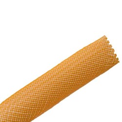 HellermannTyton 170-03078 | Braided Sleeving, Expandable, 0.75" Dia, Pet, Orange, 250 Ft/Bulk Reel