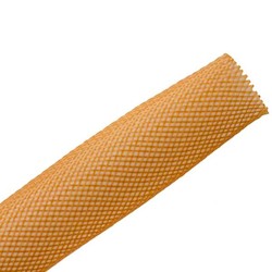 HellermannTyton 170-03079 | Braided Sleeving, Expandable, 1" Dia, Pet, Orange, 250 Ft/Bulk Reel